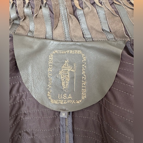 My Tribe Suede Leather Jacket Moto Asymmetrical size S - Picture 13 of 16